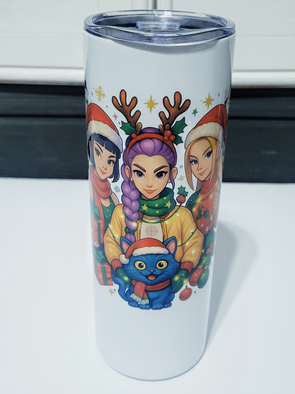 HUNTRIX Holiday Character Travel Tumbler -
